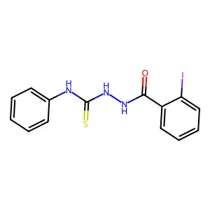 2-(2-iodobenzoyl)-N-phenylhydrazinecarbothioamide structure