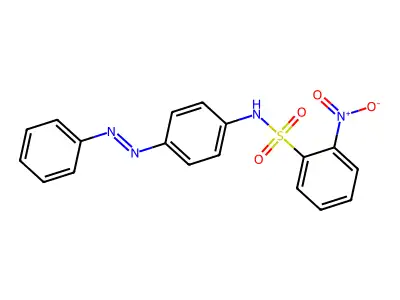 Benzenesulfonamide, 2-nitro-N-[4-(2-phenyldiazenyl)phenyl]- structure