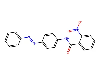 2-nitro-N-[4-(phenyldiazenyl)phenyl]benzamide structure