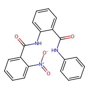 N-[2-(anilinocarbonyl)phenyl]-2-nitrobenzamide structure