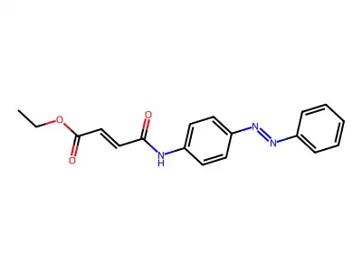 2-Butenoic acid, 4-oxo-4-[[4-(2-phenyldiazenyl)phenyl]amino]-, ethyl ester structure