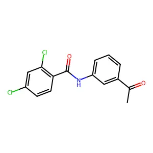 N-(3-acetylphenyl)-2,4-dichlorobenzamide structure