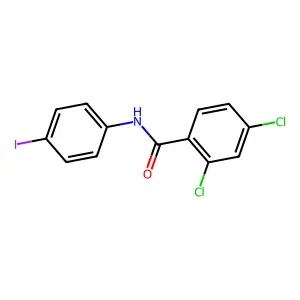 2,4-dichloro-N-(4-iodophenyl)benzamide structure