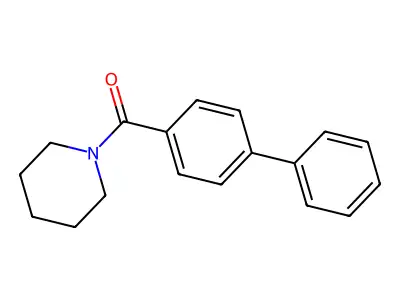 1-(4-Biphenylylcarbonyl)piperidine structure