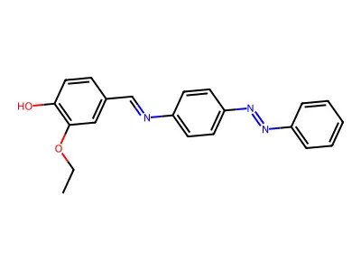 Phenol, 2-ethoxy-4-[[[4-(2-phenyldiazenyl)phenyl]imino]methyl]- structure