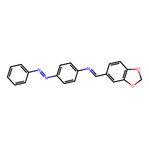 Aniline, 4-phenylazo-N-(3,4-methylendioxybenzylidene)- structure