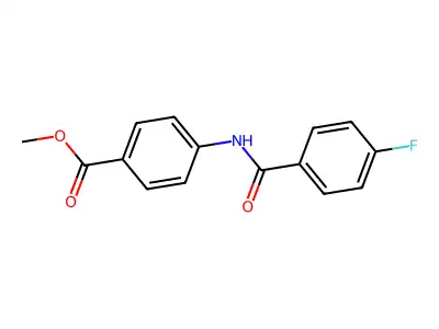 Methyl 4-[(4-fluorobenzoyl)amino]benzoate structure