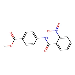 Methyl 4-(2-nitrophenylcarbonylamino)benzoate structure