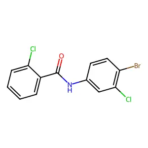 N-(4-bromo-3-chlorophenyl)-2-chlorobenzamide structure