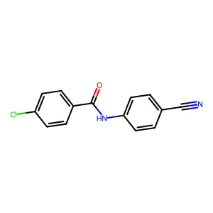 4-氯-N-(4-氰基苯基)苯甲酰胺 structure