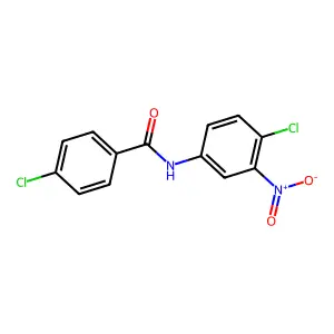 4-chloro-N-(4-chloro-3-nitrophenyl)benzamide structure