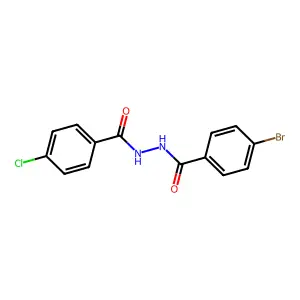 N'-(4-溴苯甲酰基)-4-氯苯甲酰肼 structure