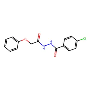 4-chloro-N'-(phenoxyacetyl)benzohydrazide structure