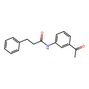 N-(3-乙酰基苯基)-3-苯基丙酰胺 structure