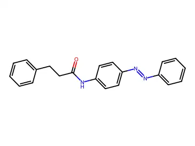 Benzenepropanamide, N-[4-(2-phenyldiazenyl)phenyl]- structure