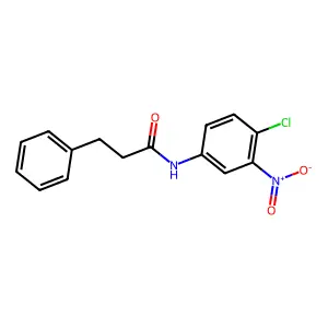 N-(4-氯-3-硝基苯基)-3-苯基丙酰胺 structure