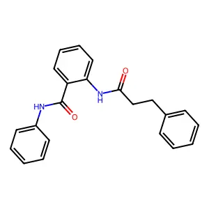 N-苯基-2-[(3-苯基丙酰基)氨基]苯甲酰胺 structure