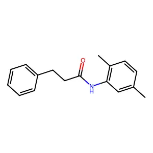N-(2,5-dimethylphenyl)-3-phenylpropanamide structure