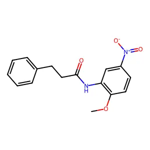 N-(2-甲氧基-5-硝基苯基)-3-苯基丙酰胺 structure