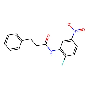 N-(2-氟-5-硝基苯基)-3-苯基丙酰胺 structure