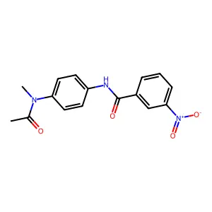 N-{4-[乙酰基(甲基)氨基]苯基}-3-硝基苯甲酰胺 structure