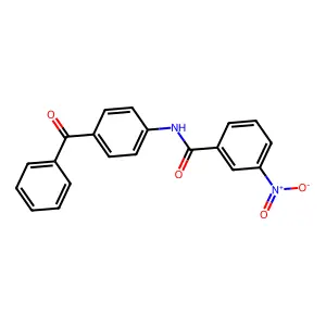 N-(4-苯甲酰苯基)-3-硝基苯甲酰胺 structure