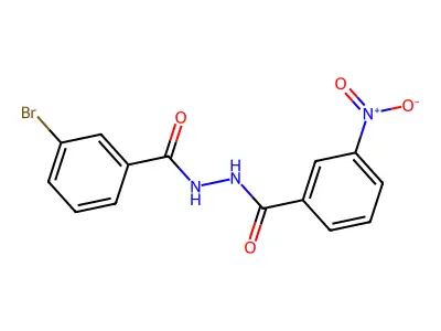 N'-(3-bromobenzoyl)-3-nitrobenzohydrazide structure