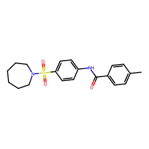 N-[4-(azepan-1-ylsulfonyl)phenyl]-4-methylbenzamide structure