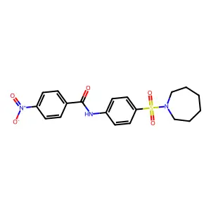 N-[4-(azepan-1-ylsulfonyl)phenyl]-4-nitrobenzamide structure