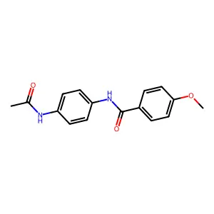 N-(4-acetamidophenyl)-4-methoxybenzamide structure