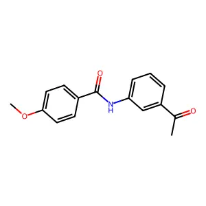 N-(3-乙酰基苯基)-4-甲氧基苯甲酰胺 structure