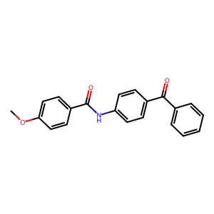 N-(4-benzoylphenyl)-4-methoxybenzamide structure