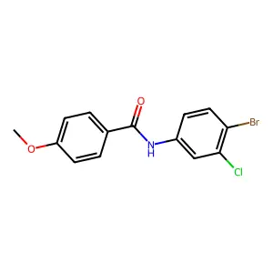 N-(4-bromo-3-chlorophenyl)-4-methoxybenzamide structure
