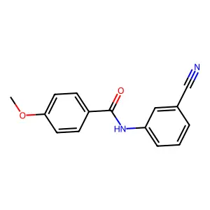N-(3-cyanophenyl)-4-methoxybenzamide structure