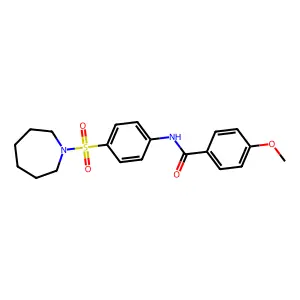 N-[4-(1-azepanylsulfonyl)phenyl]-4-methoxybenzamide structure