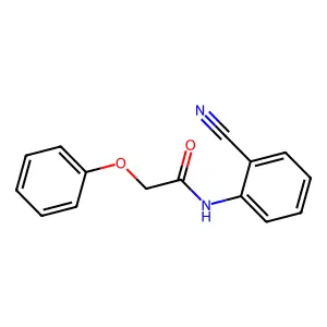 N-(2-cyanophenyl)-2-phenoxyacetamide structure