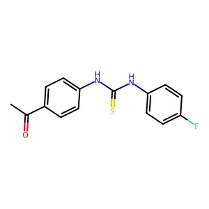 1-(4-Acetylphenyl)-3-(4-fluorophenyl)thiourea structure