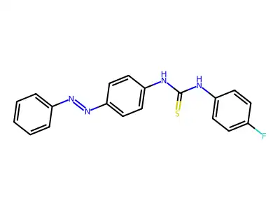 Thiourea, N-(4-fluorophenyl)-N'-[4-(2-phenyldiazenyl)phenyl]- structure