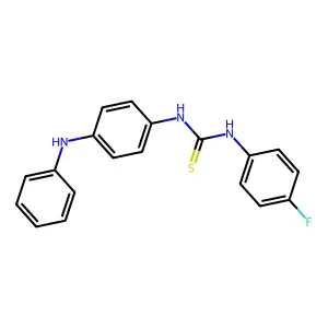 N-(4-anilinophenyl)-N'-(4-fluorophenyl)thiourea structure