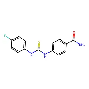 4-[(4-Fluorophenyl)carbamothioylamino]benzamide structure