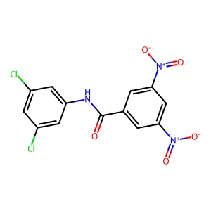 N-(3,5-dichlorophenyl)-3,5-dinitrobenzamide structure