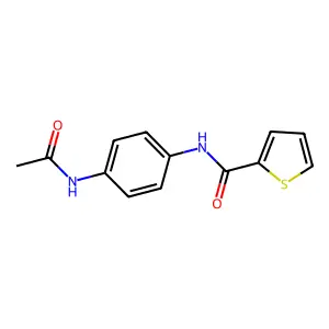 N-[4-(Acetylamino)phenyl]-2-thiophenecarboxamide structure