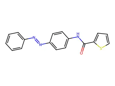 N-[4-(phenyldiazenyl)phenyl]-2-thiophenecarboxamide structure