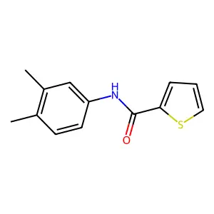 N-(3,4-dimethylphenyl)thiophene-2-carboxamide structure