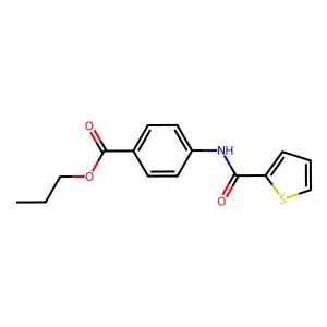 Propyl 4-[(2-thienylcarbonyl)amino]benzoate structure