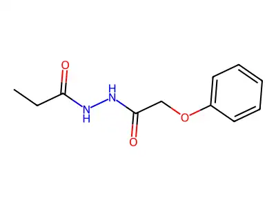 N'-(2-phenoxyacetyl)propanehydrazide structure