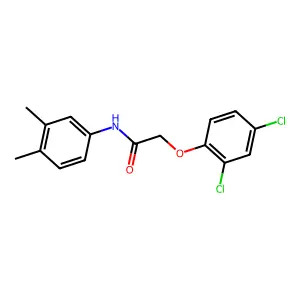 2-(2,4-dichlorophenoxy)-N-(3,4-dimethylphenyl)acetamide structure