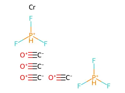 Chromium, tetracarbonylbis(phosphorus trifluoride)- structure