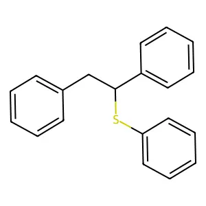 苯基(1,2-二苯乙基)硫醚 structure