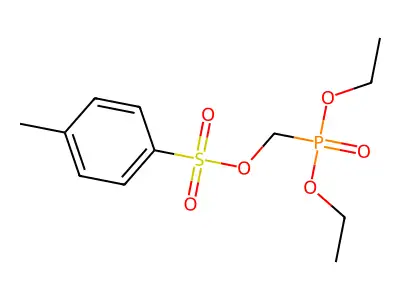 Diethyl P-[[[(4-methylphenyl)sulfonyl]oxy]methyl]phosphonate structure